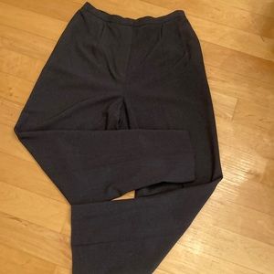 Talbots charcoal grey size 10 rayon/poly stretch fabric dart front and back pant